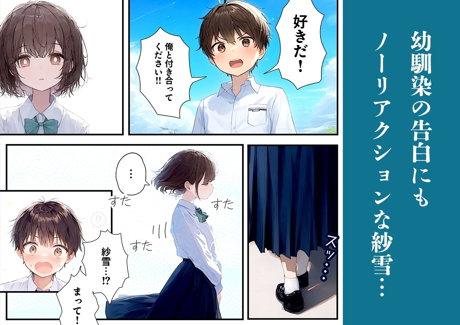 サンプル画像2:無口な幼馴染がえっちに興味津々だった件(ダリアの秘密基地) [d_396546]