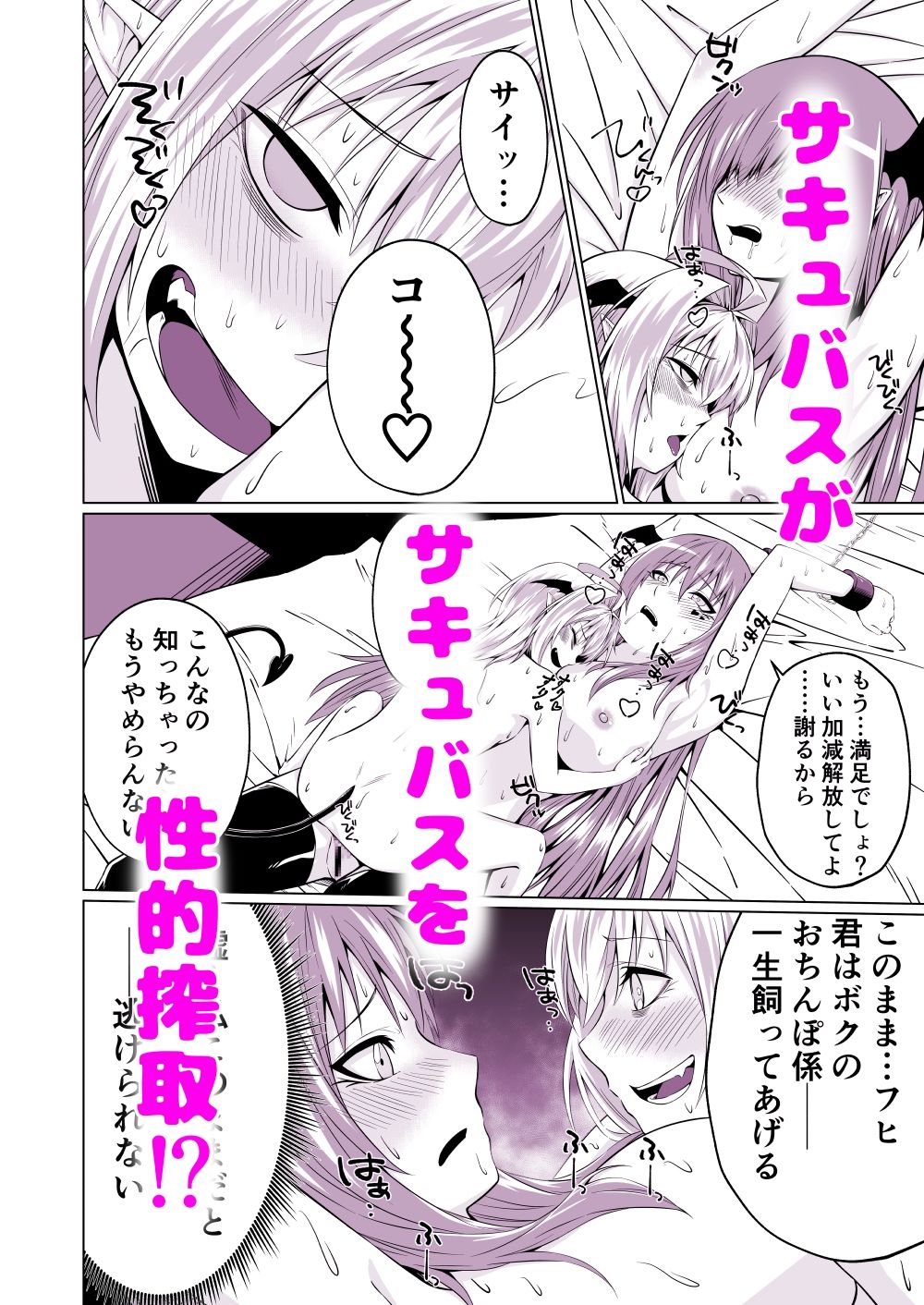 サンプル画像4:ふたりフタナリさっきゅサキュ！(モロモロパンダ) [d_396569]