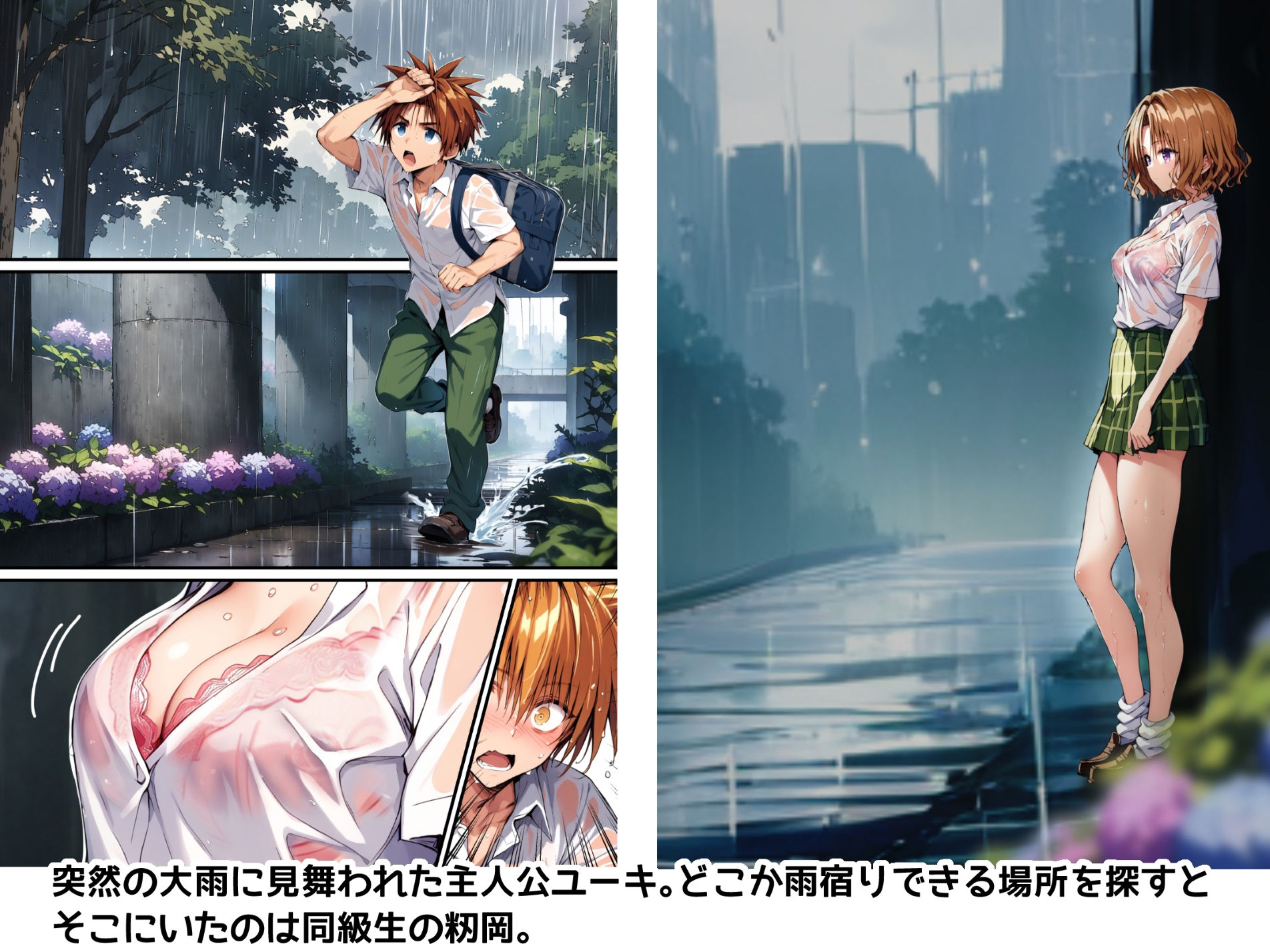 サンプル画像2:からかいエッチの籾岡さん(アカーテン) [d_397503]