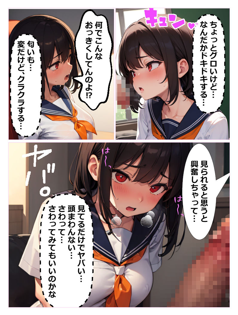 サンプル画像1:俺のことを想像しながらオ〇ニー中だった妹が入っているトイレのドアを開けてしまったら 仕返しにチ〇コを見せろと言われ そのまま妹とセックスした話(あにっと屋) [d_397987]