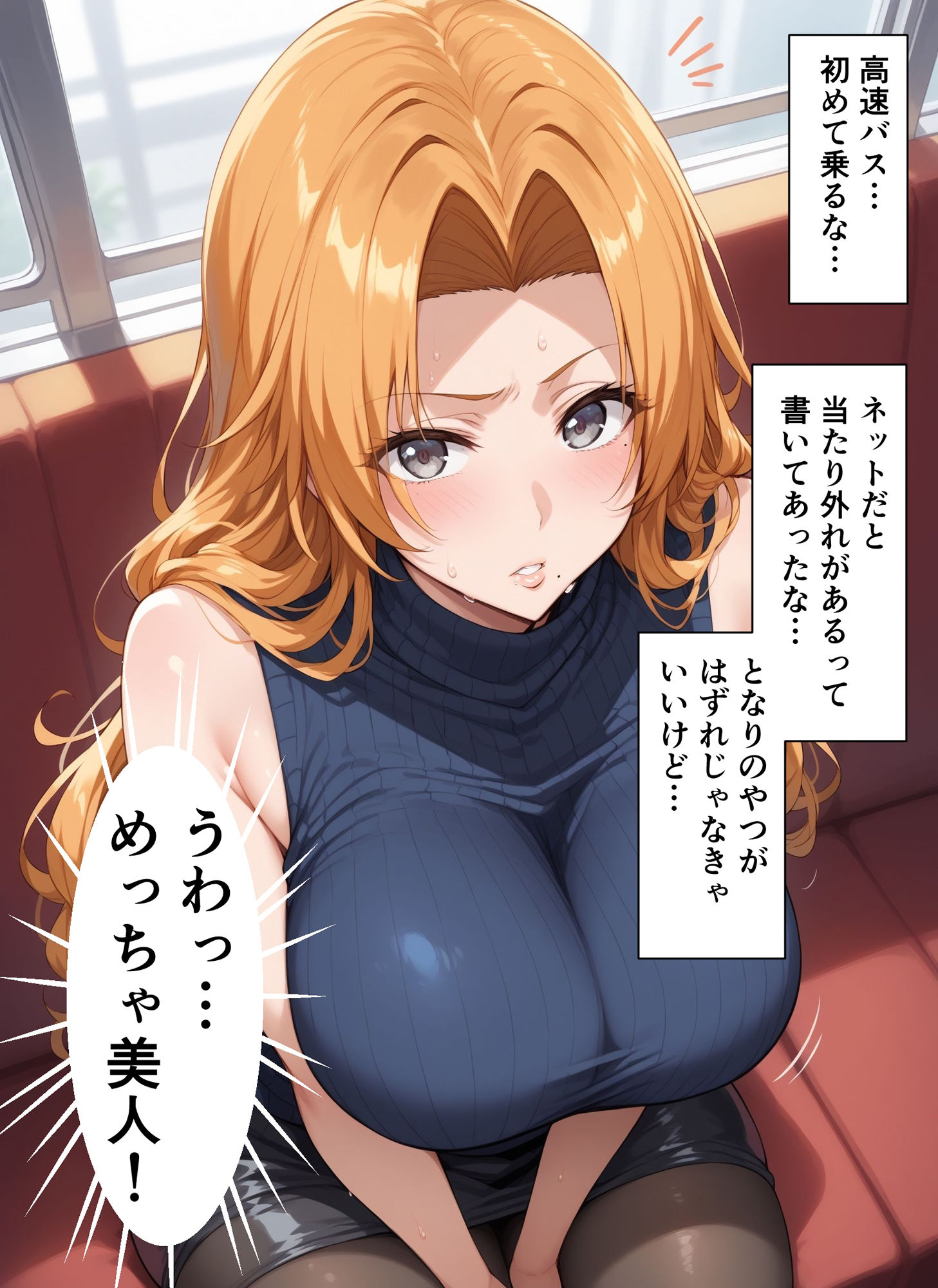 サンプル画像2:初めての高速バスで童貞卒業した話(熱男) [d_398526]