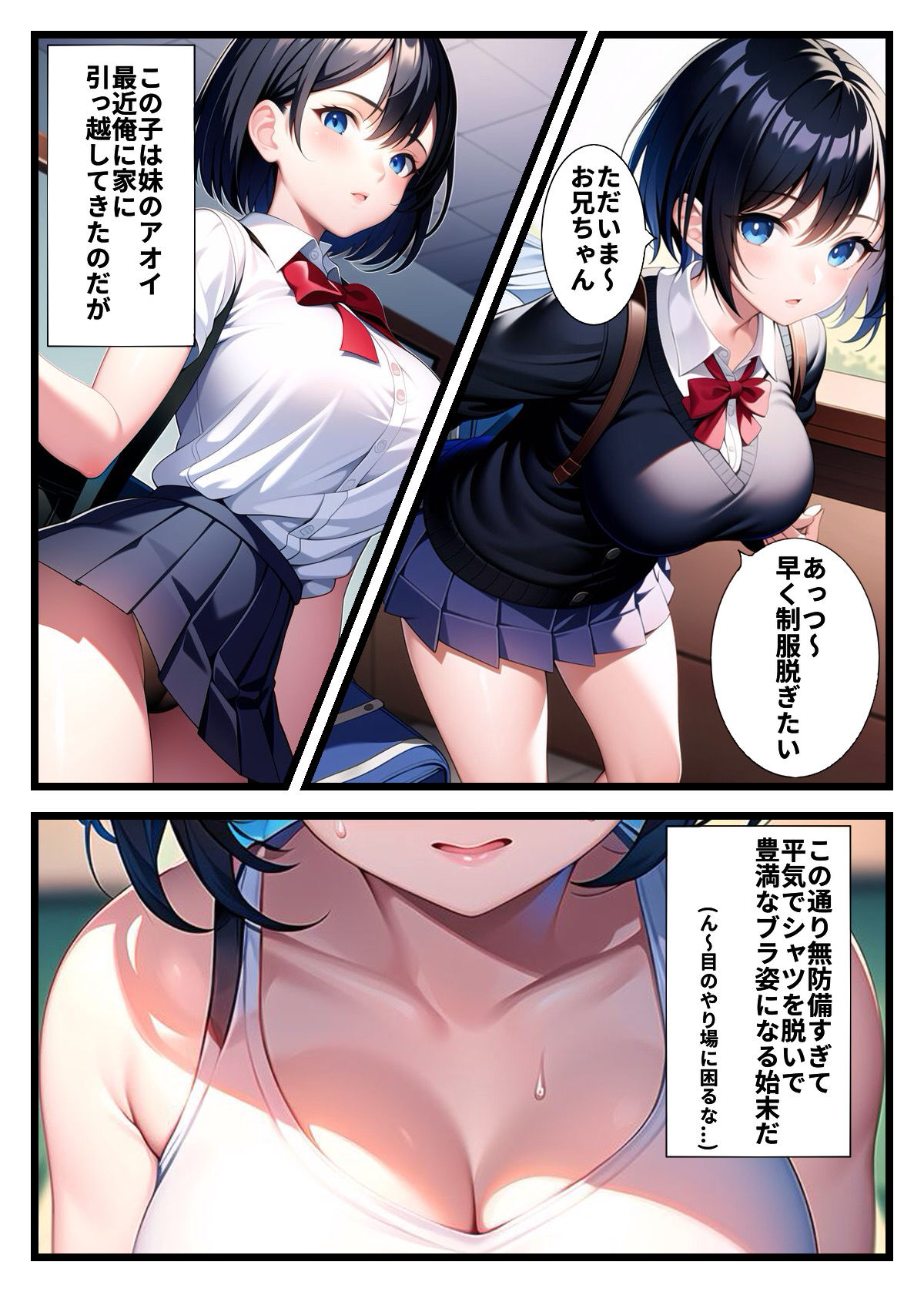 サンプル画像1:いつの間にか妹のおっぱいが爆乳になってたのでめちゃくちゃ犯した(ぱらんぽりん) [d_399406]