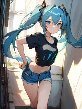 サンプル画像3:初〇ミクに色々な衣装を着てもらうイラスト集7(ぬくぬく) [d_400050]