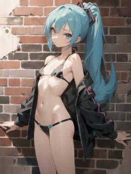 サンプル画像5:初〇ミクに色々な衣装を着てもらうイラスト集7(ぬくぬく) [d_400050]