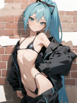 サンプル画像6:初〇ミクに色々な衣装を着てもらうイラスト集7(ぬくぬく) [d_400050]