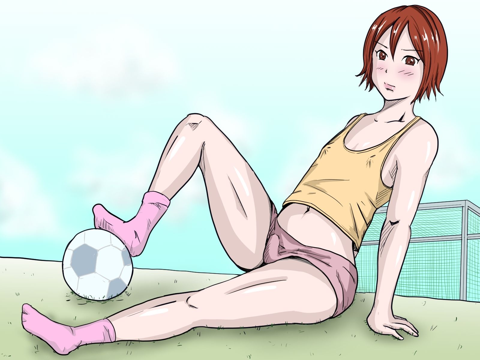 サンプル画像1:「クソ生意気な1年生エースを合宿で男の娘に育ててやった」(Binz studio) [d_400209]