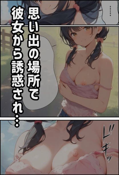 サンプル画像3:田舎に残してきた幼馴染が、野外H大好きなドスケベ女子になった話(CONV工房（こんぶ）) [d_401217]