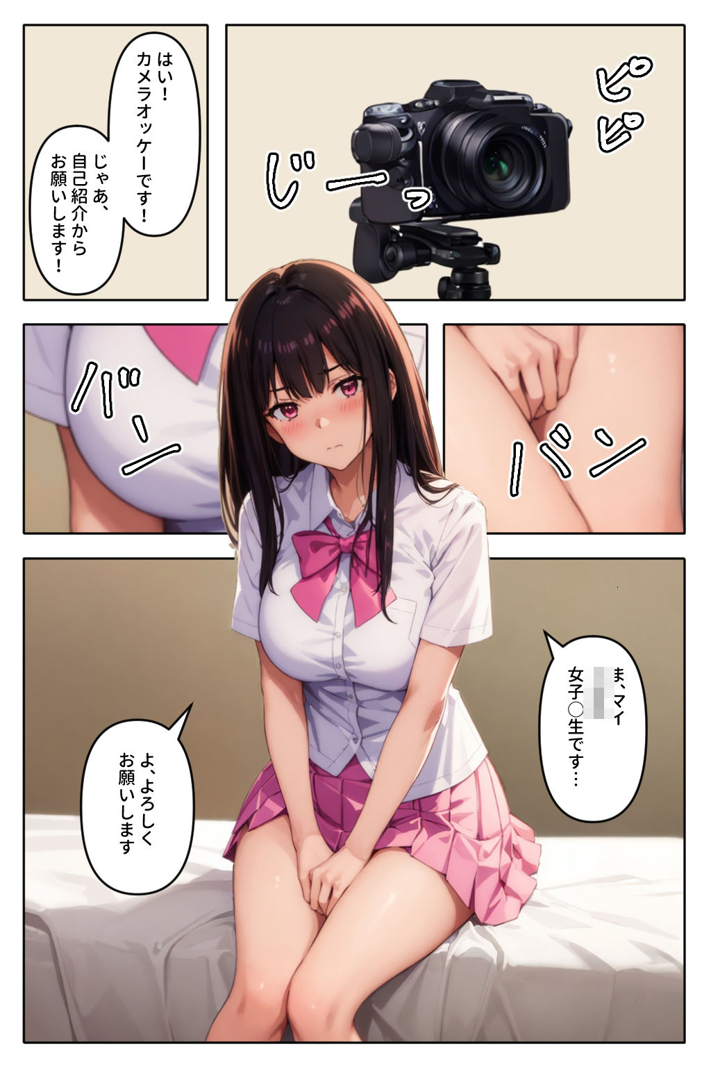 サンプル画像1:わたしを撮らないで(ステーキくん) [d_401999]