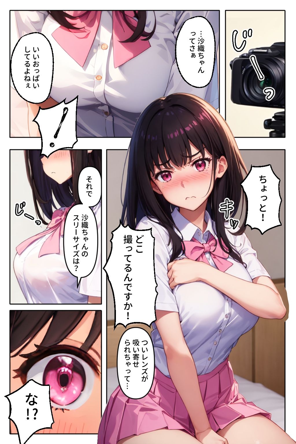 サンプル画像2:わたしを撮らないで(ステーキくん) [d_401999]