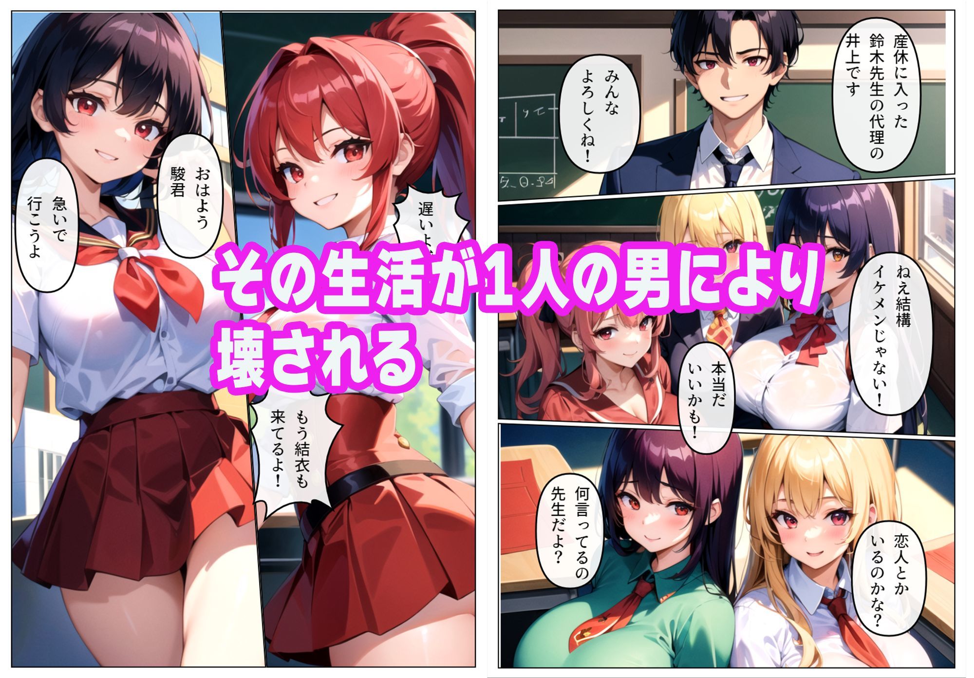 サンプル画像2:ヤリチン教師に狙われた幼馴染-序章-(雷覇) [d_402554]