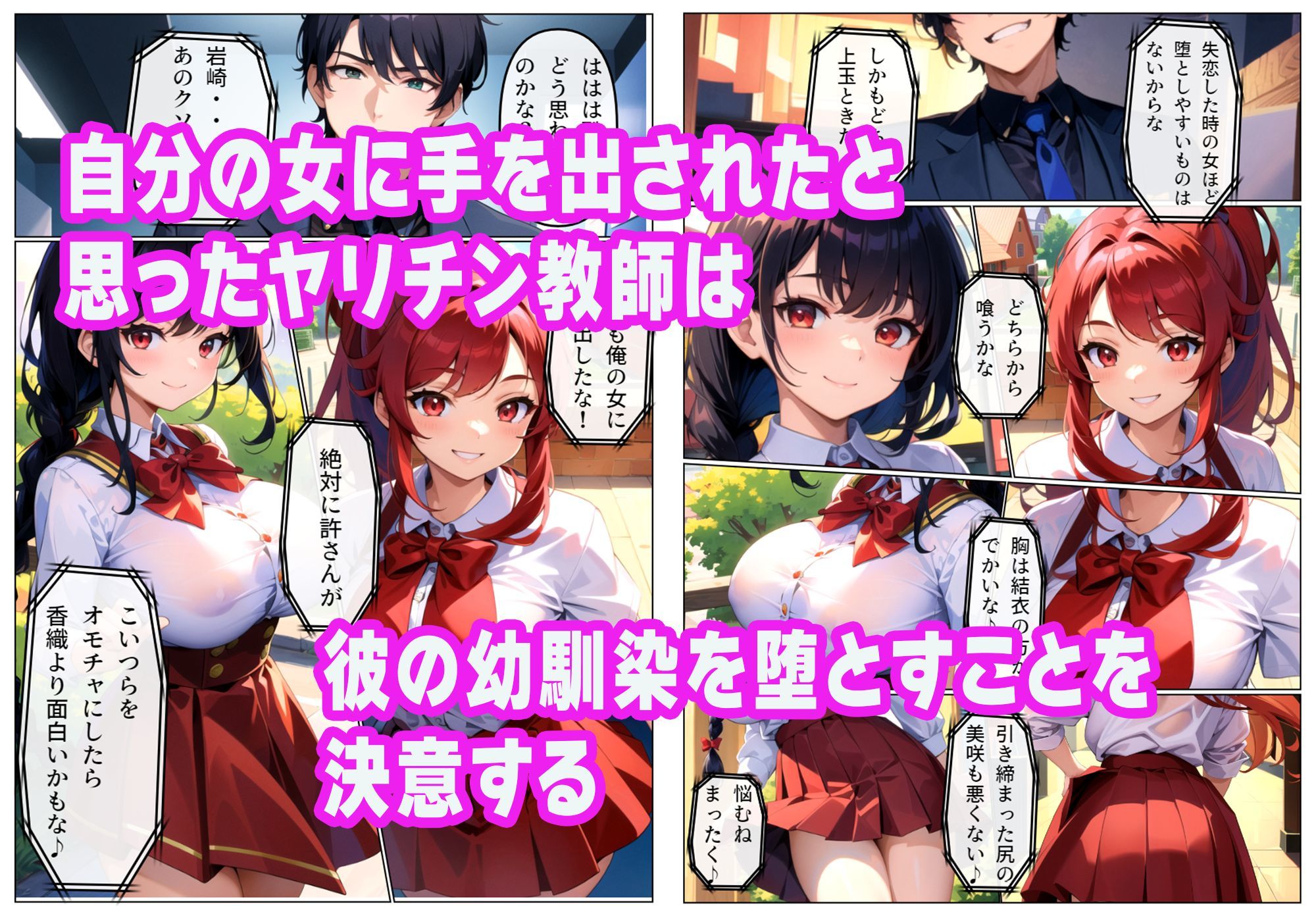 サンプル画像5:ヤリチン教師に狙われた幼馴染-序章-(雷覇) [d_402554]