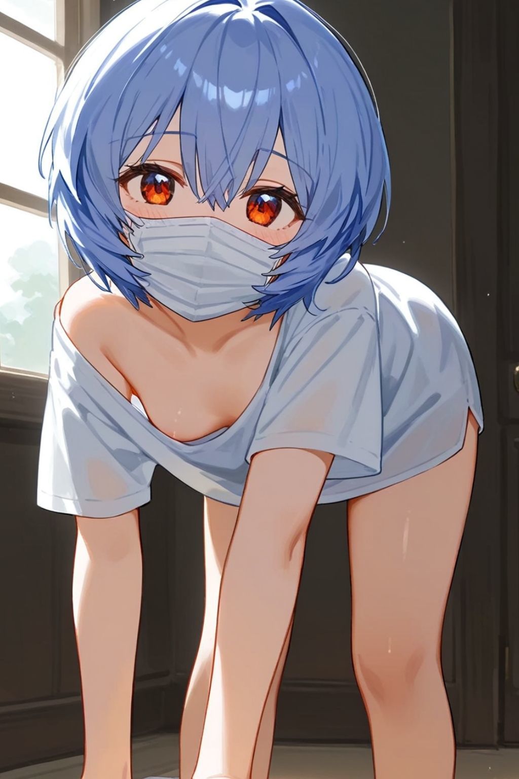 サンプル画像3:誰かに似ている裏垢女子とのセックス写真 青髪少女編(彩色) [d_403444]