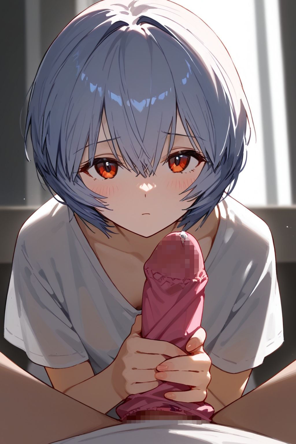 サンプル画像4:誰かに似ている裏垢女子とのセックス写真 青髪少女編(彩色) [d_403444]