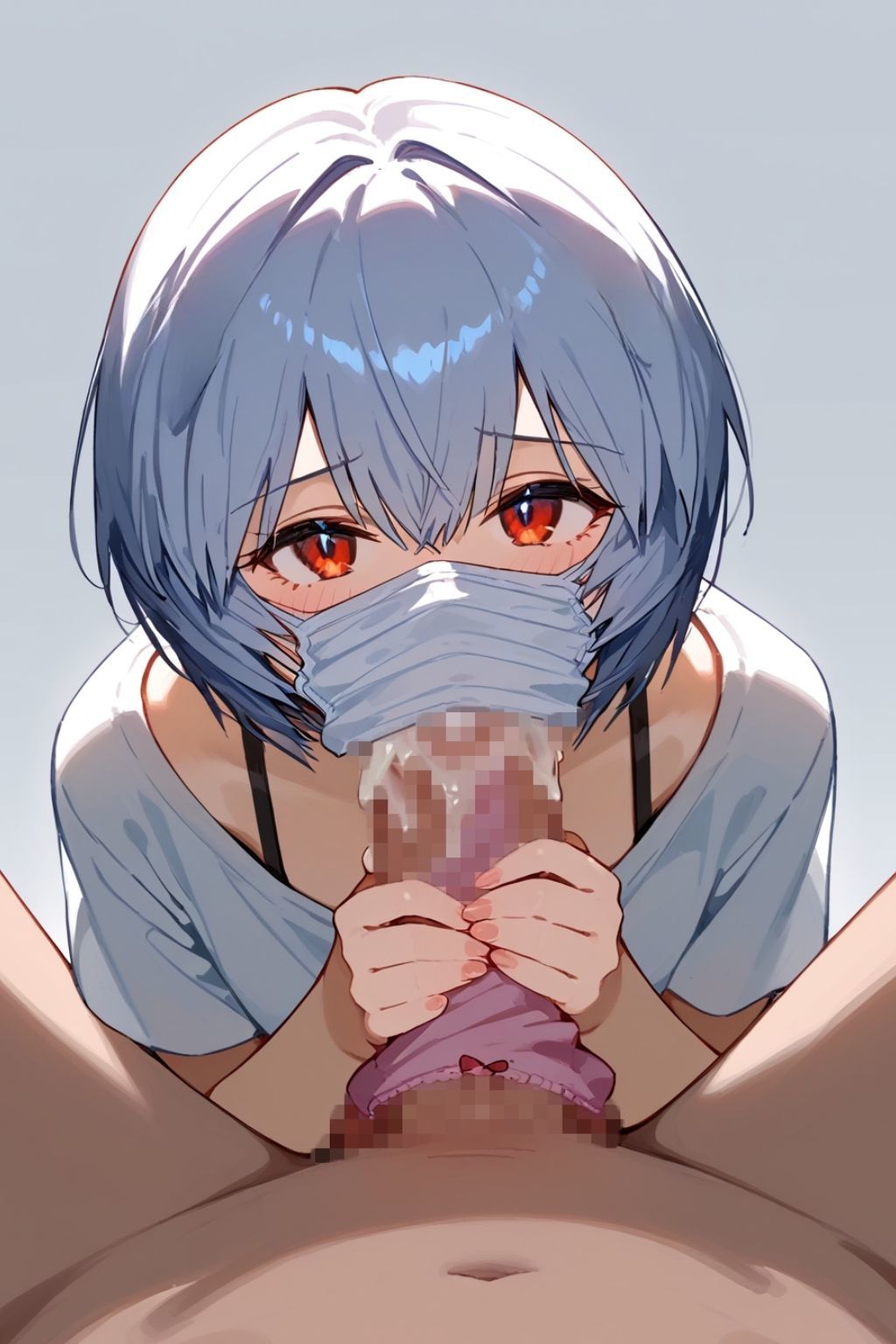 サンプル画像5:誰かに似ている裏垢女子とのセックス写真 青髪少女編(彩色) [d_403444]