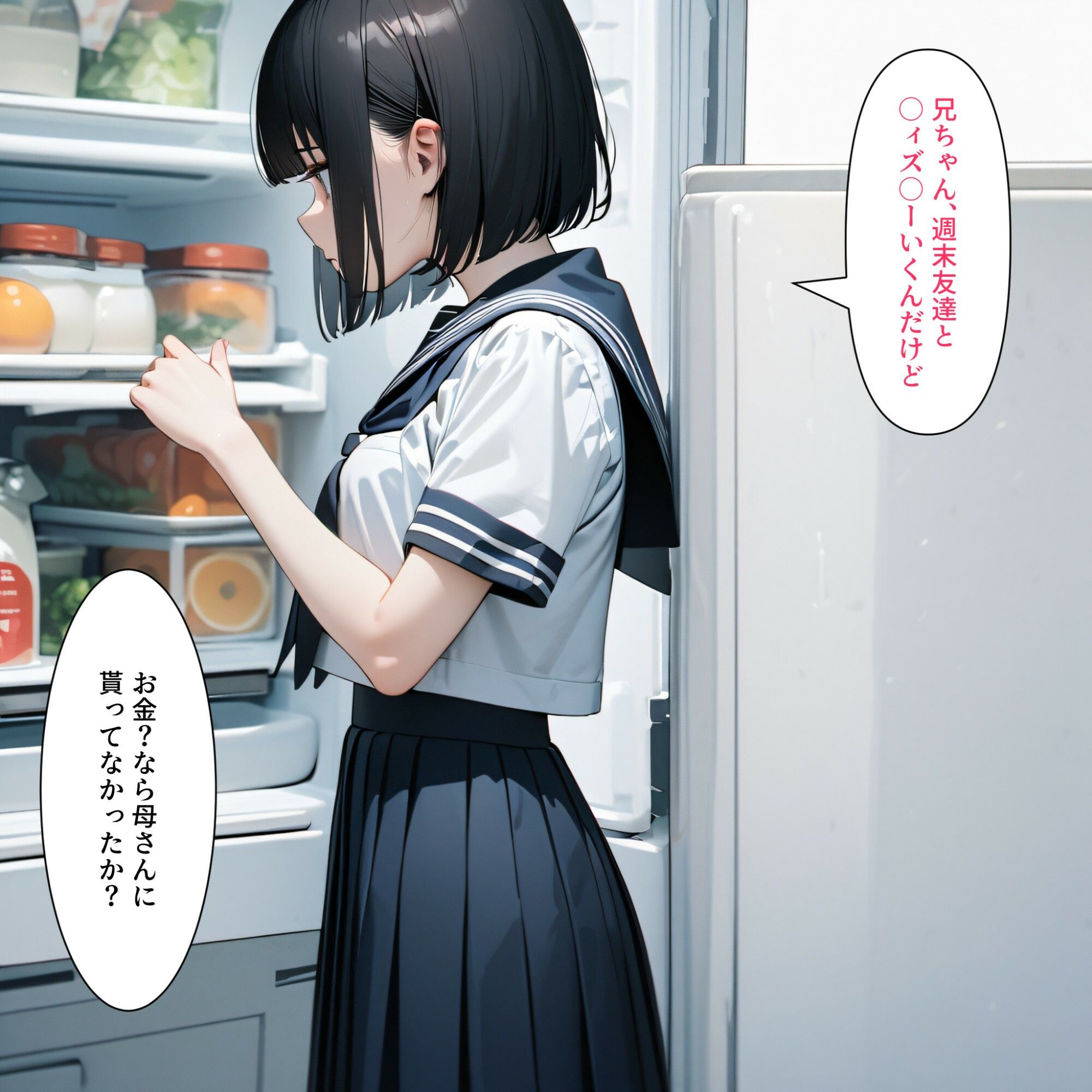 サンプル画像2:兄の性欲処理でお小遣いを稼ぐ妹2(電脳戯画) [d_404085]