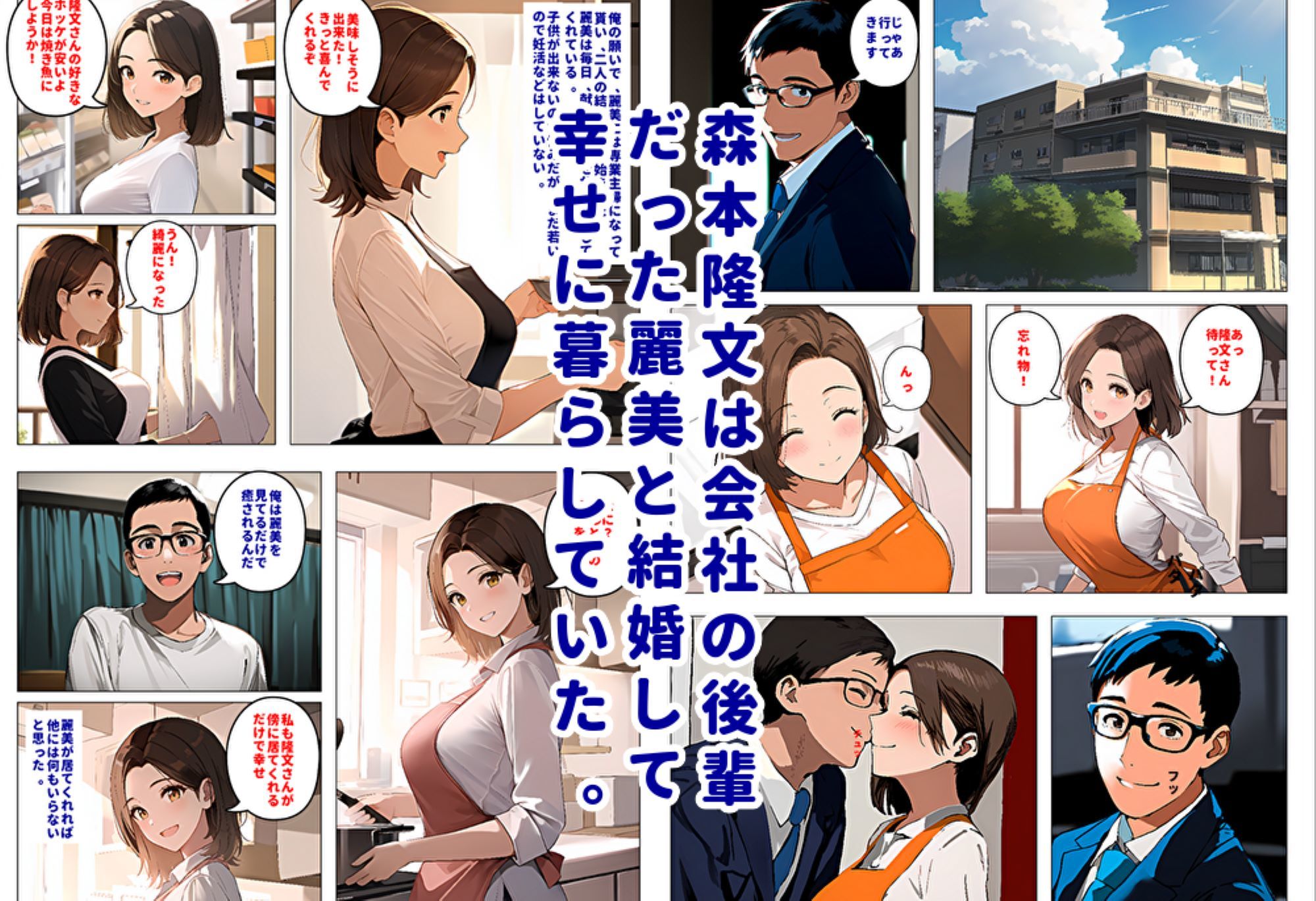 サンプル画像1:間男の提案に乗って不倫現場を目撃したら、最愛の妻が土下座してセックスのお願いをした。(暇人クラブ) [d_404967]