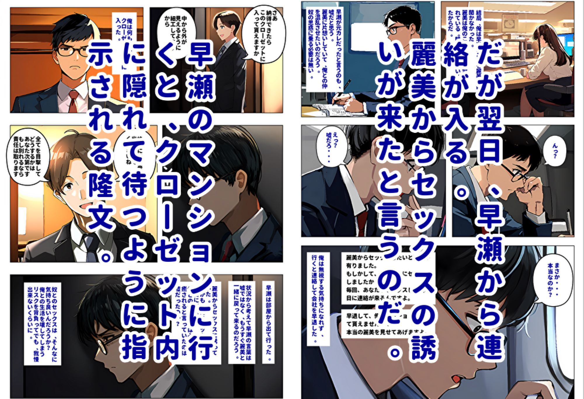 サンプル画像4:間男の提案に乗って不倫現場を目撃したら、最愛の妻が土下座してセックスのお願いをした。(暇人クラブ) [d_404967]