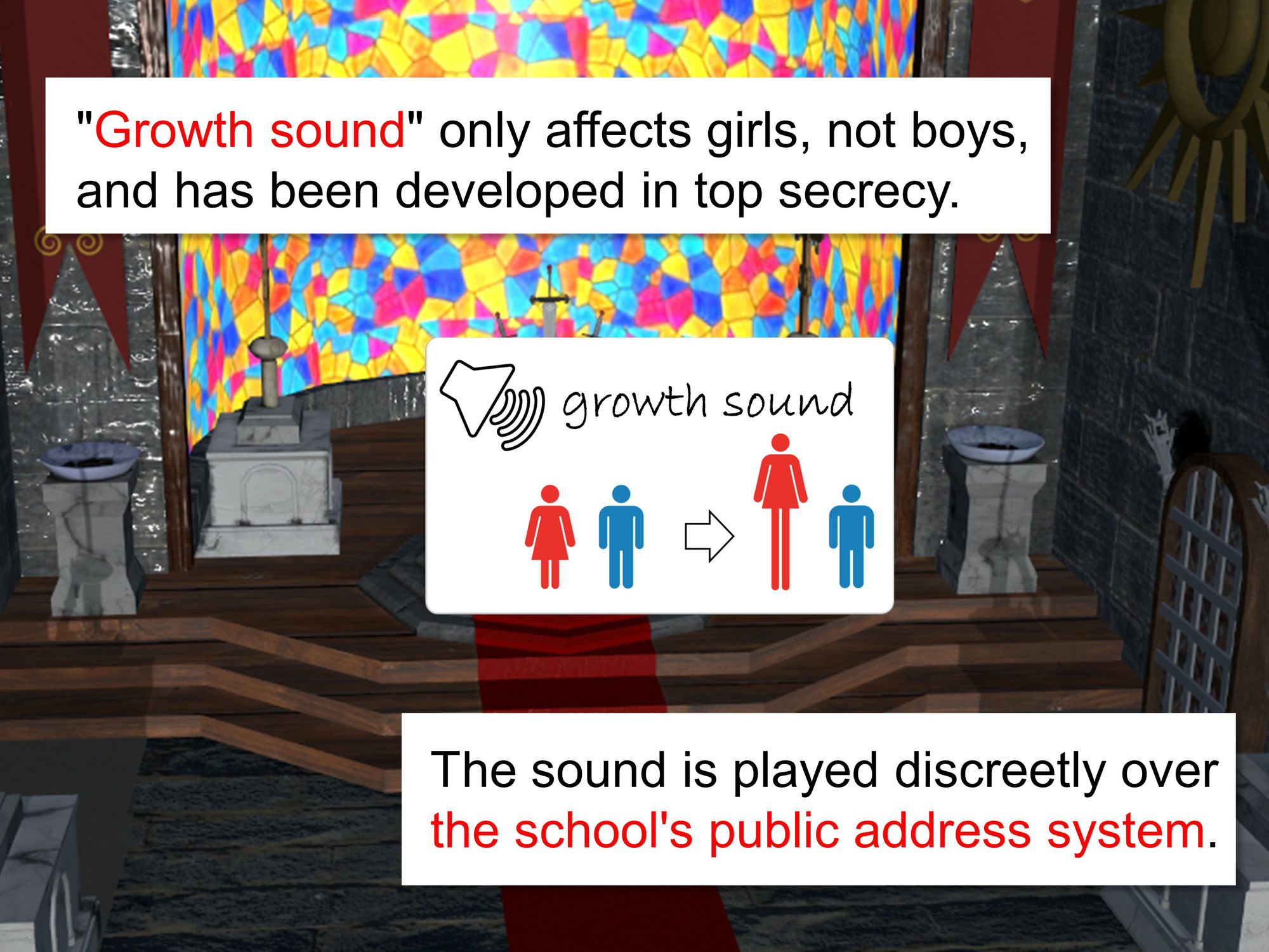 サンプル画像1:Outgrowing only girls， Overtake boys， Growth sound. Drama Club Arc(女子成長クラブ) [d_405320]