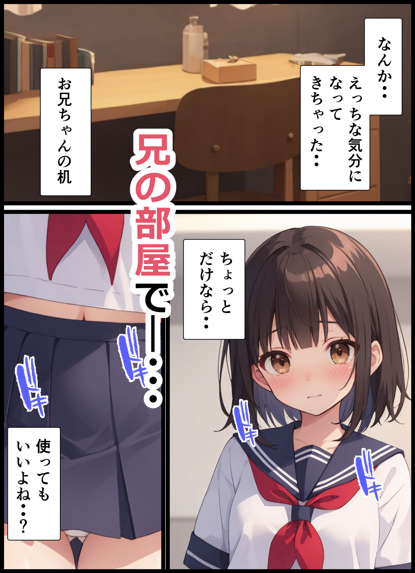 サンプル画像5:女子校生の妹とあまあまセックスする話(よし堂) [d_406197]