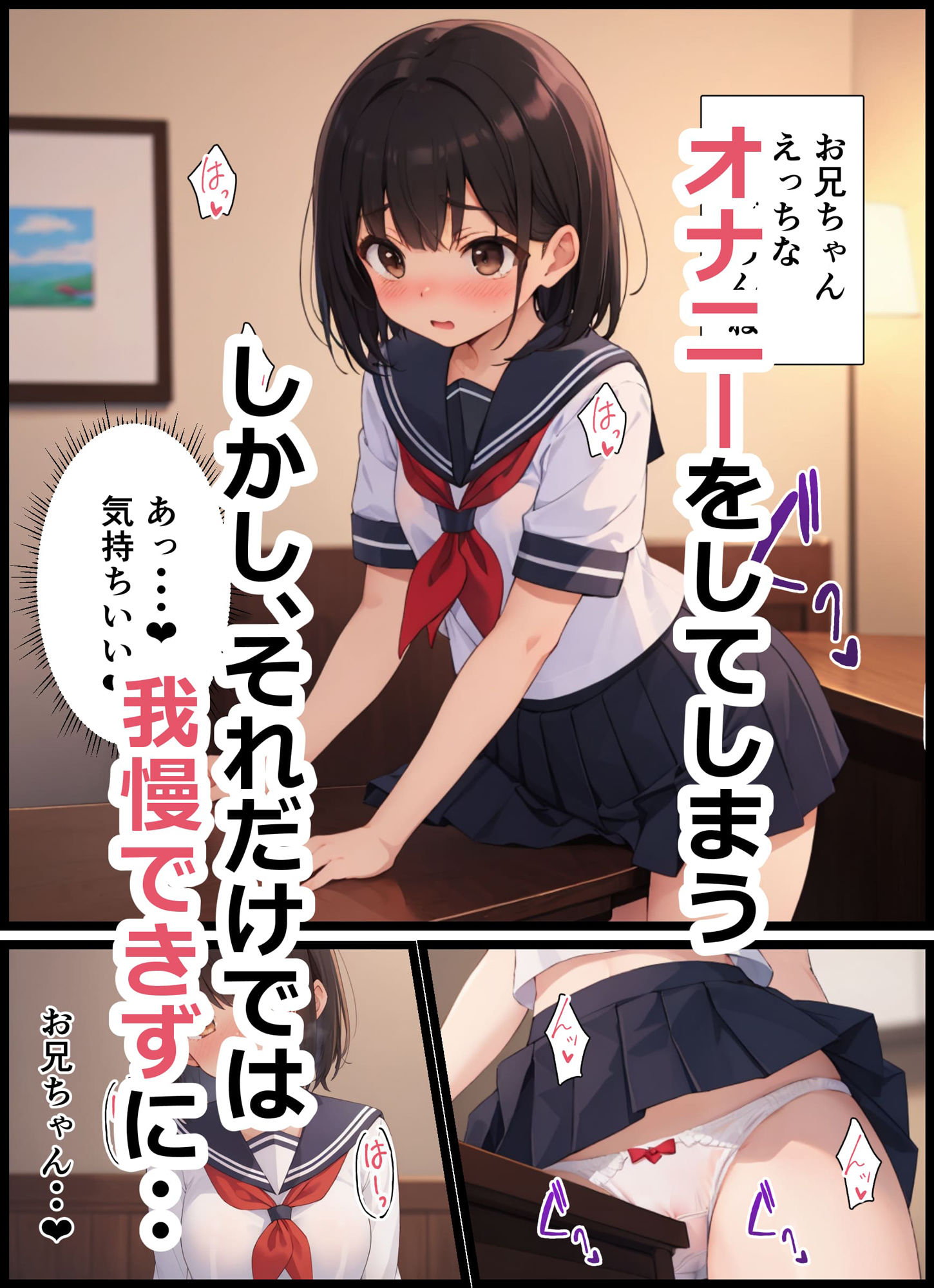 サンプル画像6:女子校生の妹とあまあまセックスする話(よし堂) [d_406197]