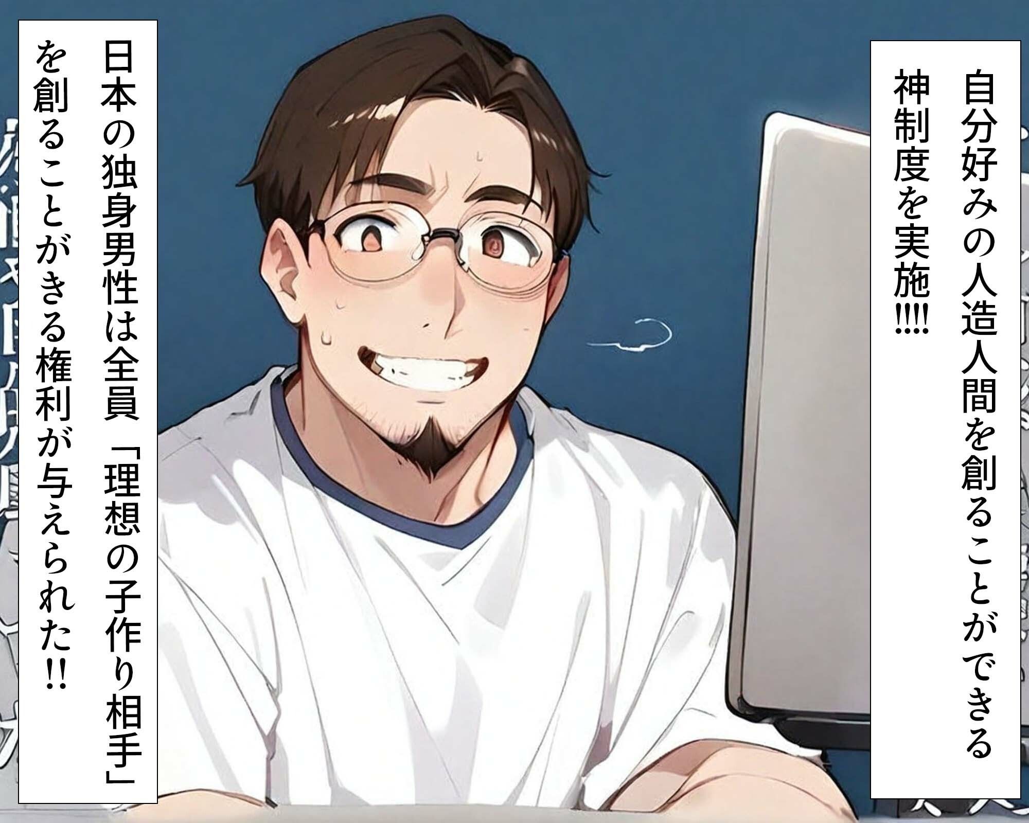 サンプル画像2:非モテ男が日本を救う！？ 奇跡の少子化対策(桃ジュース) [d_406287]