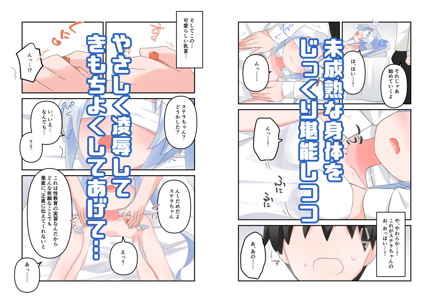 サンプル画像3:無知な教育実習生の外国人美少女を騙してエッチなことする話〜無知シチュ編2〜(やわらかぺーぱーたおる) [d_406331]