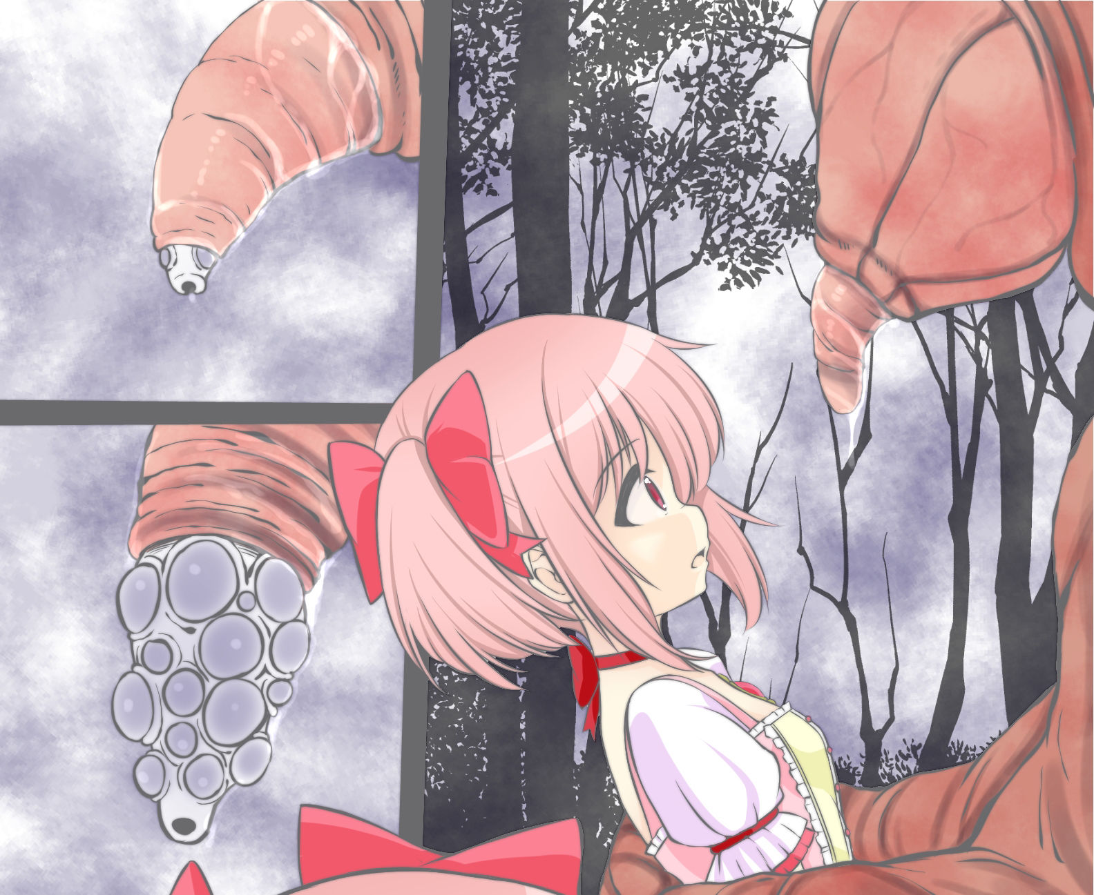 サンプル画像2:淫獣に魔力を吸われ丸呑みにされる鹿〇まどか(宵星ヒカリ) [d_407123]