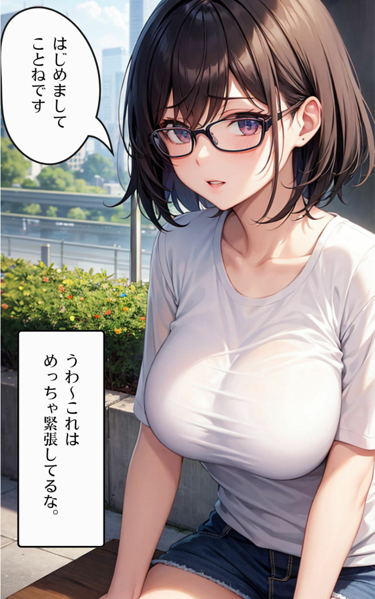 サンプル画像1:マッチングアプリで出会った陰キャ巨乳がえちえちだった件(ちぐはぐくりえいと) [d_407221]