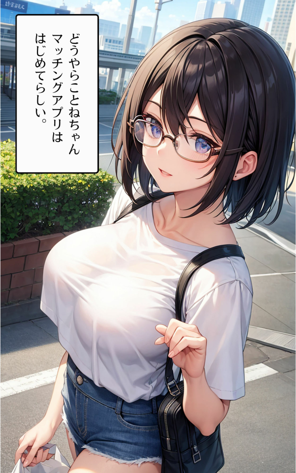 サンプル画像2:マッチングアプリで出会った陰キャ巨乳がえちえちだった件(ちぐはぐくりえいと) [d_407221]