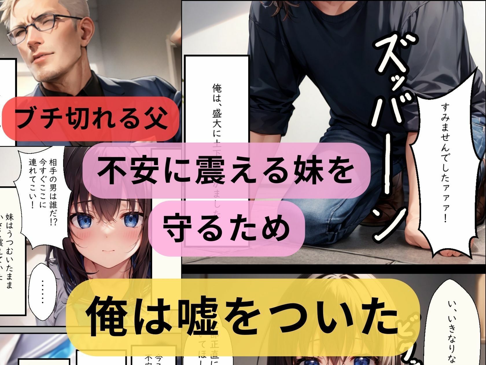 サンプル画像2:妹が妊娠したので、俺が父親だと嘘ついてみた結果(おけつこーぎー) [d_408181]