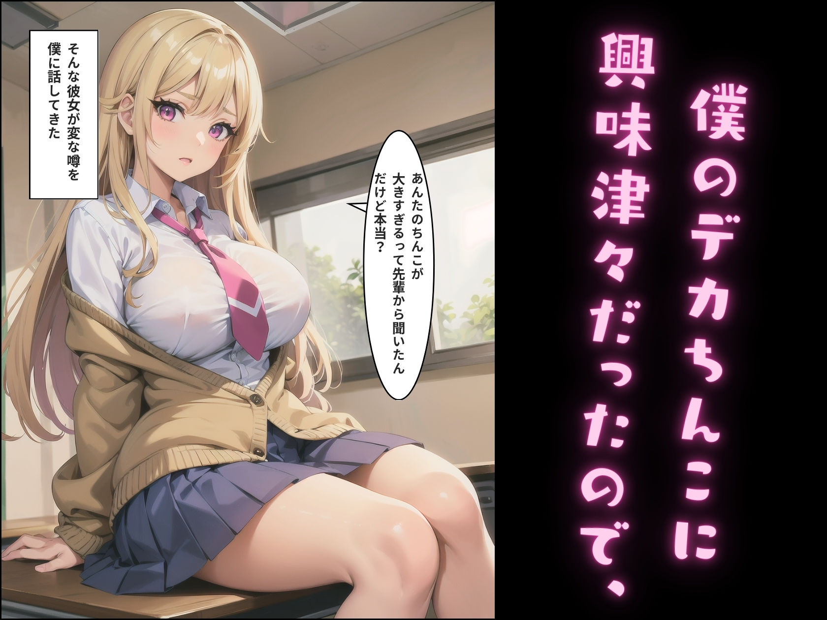 サンプル画像2:ちんこがデカいと噂の僕が、みんなが狙ってるビリギャルを寝取った(ロリポップ) [d_408661]