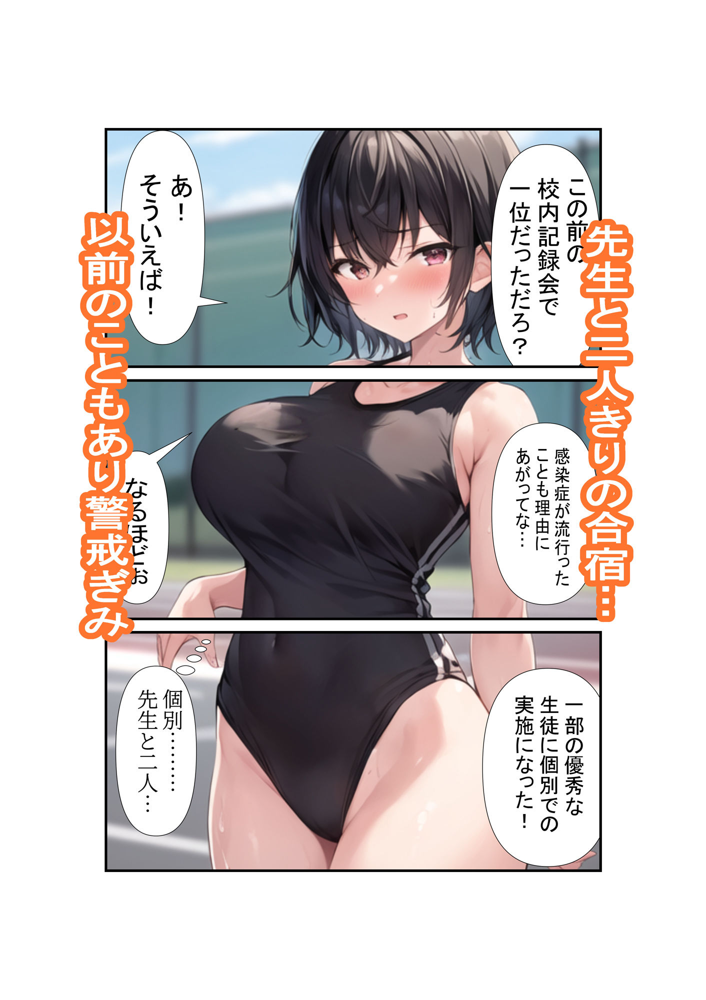 サンプル画像4:陸部のくせに、むちむちだ2ー下半身強化合宿編ー(MMMサイズ) [d_408790]