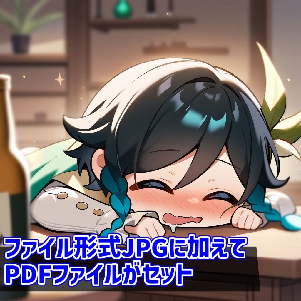 サンプル画像4:ウェンティくんと男の娘インパクト(お天気雨) [d_409187]