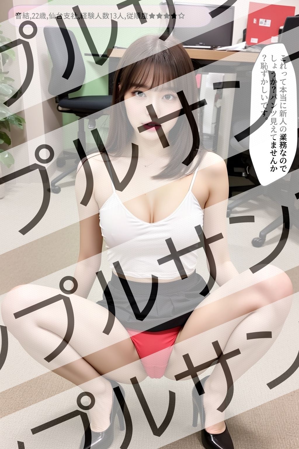 サンプル画像1:新人OLのしゃがみパンチラ vol.1(あらぶるま) [d_410474]