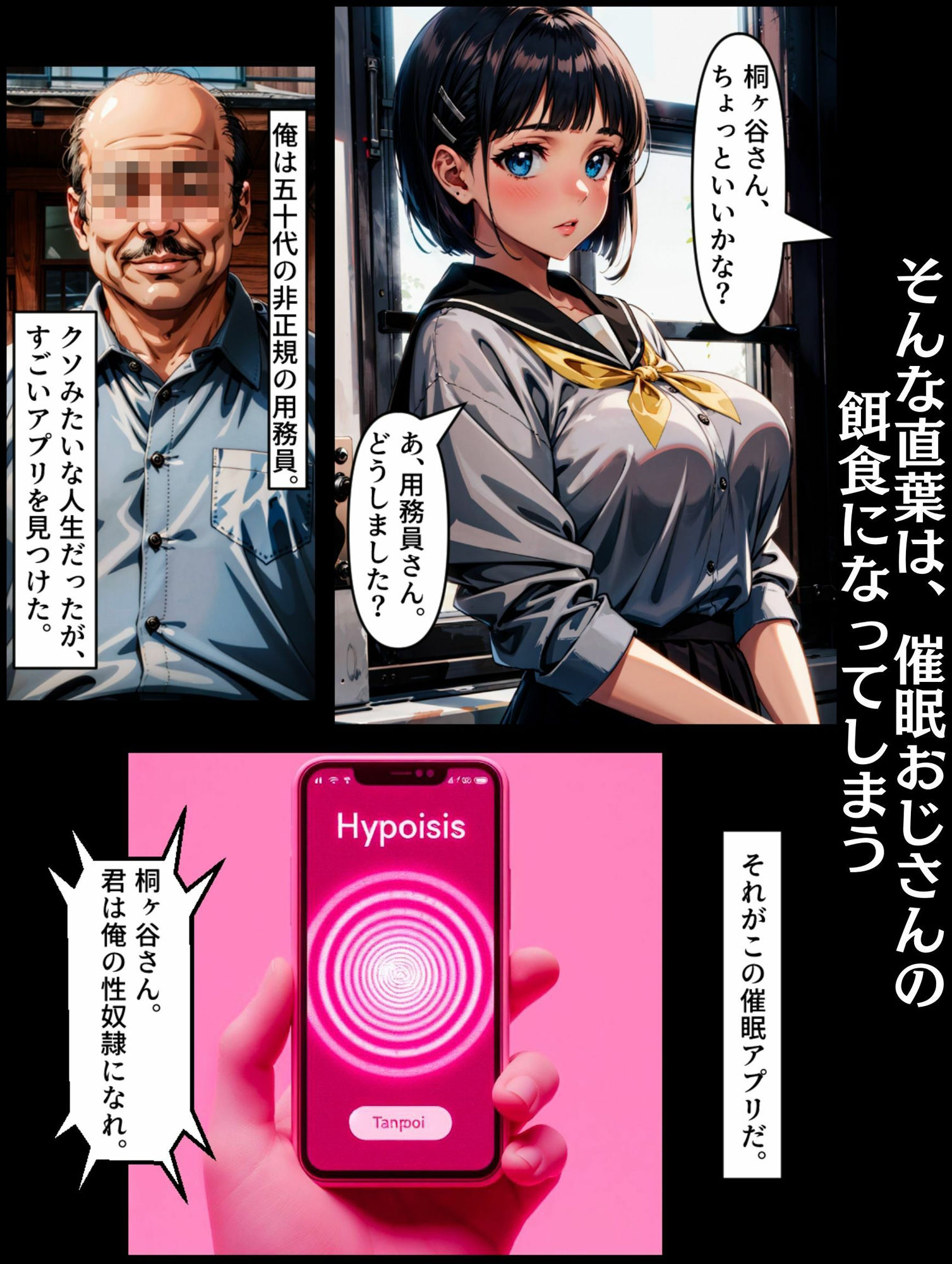 サンプル画像2:桐○谷直葉、催●おじさんに寝取られる〜お兄ちゃんを忘れて快楽堕ち(okita) [d_410547]