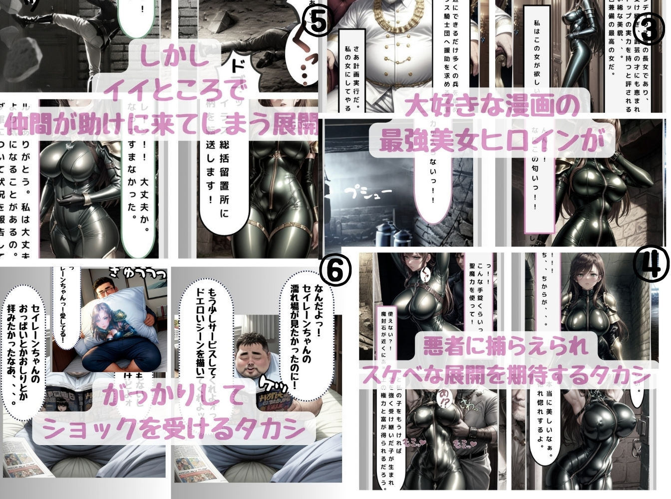 サンプル画像2:漫画の悪役に転生したオジサンが最強美女ヒロインに〇〇しちゃう話(くりきんとん) [d_410990]