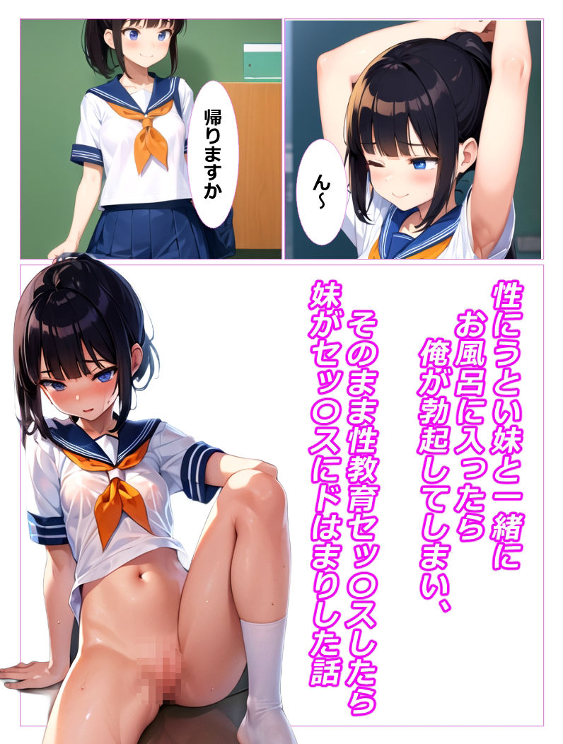 サンプル画像4:性にうとい妹と一緒にお風呂に入ったら俺が勃起してしまい、そのまま性教育セッ〇スしたら妹がセッ〇スにドはまりした話(あにっと屋) [d_411009]