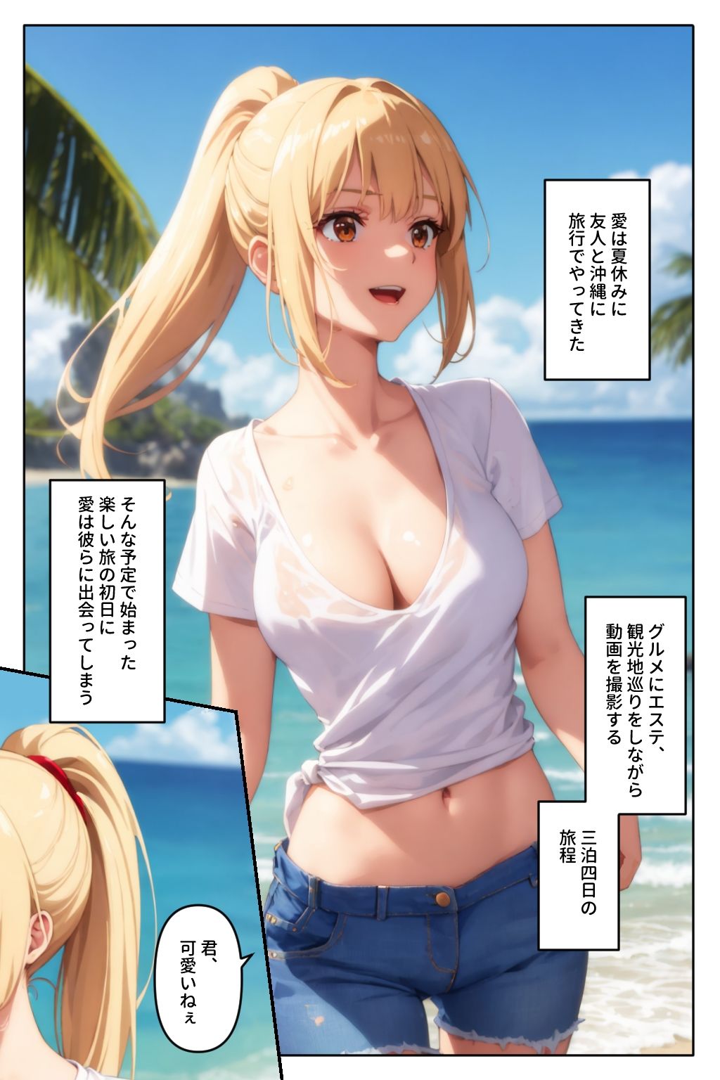 サンプル画像2:罠にハマったインフルエンサー(ステーキくん) [d_411054]