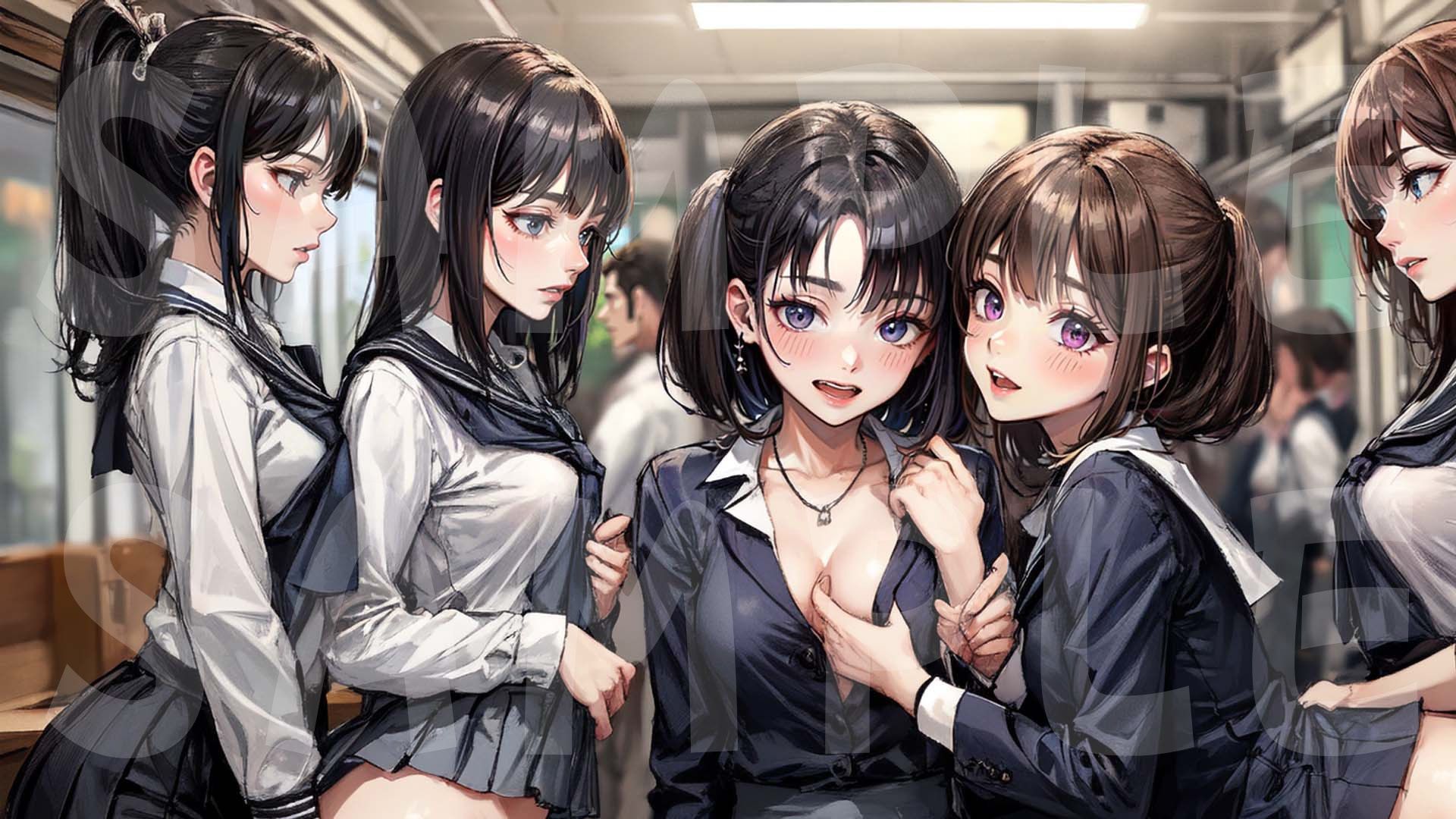 サンプル画像1:秘密の制服電車 「あのぉ 次は 私も、いいですか？」vol.6(MIDD) [d_411225]