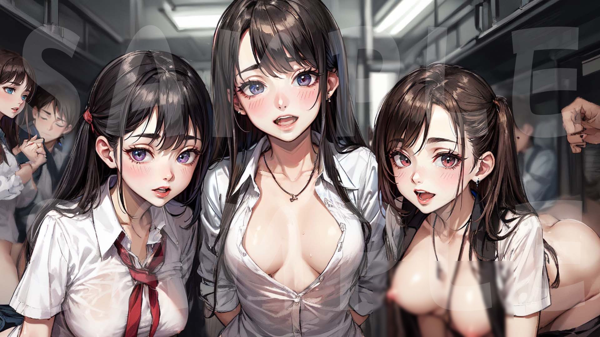 サンプル画像2:秘密の制服電車 「あのぉ 次は 私も、いいですか？」vol.6(MIDD) [d_411225]