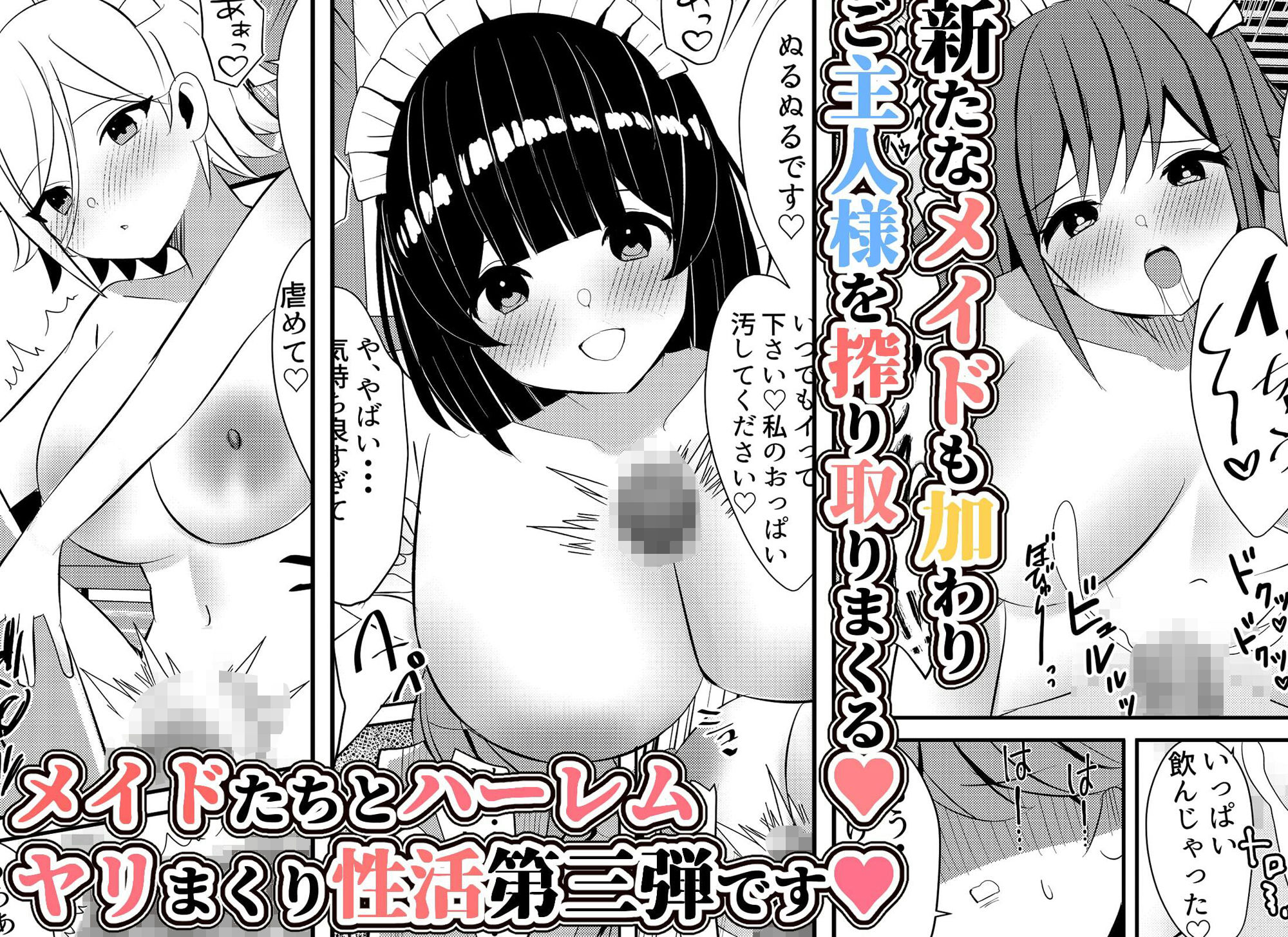 サンプル画像6:メイドちゃんと一緒。ご主人様とご奉仕メイドのヤリまくり性活3(Nanaci) [d_412203]