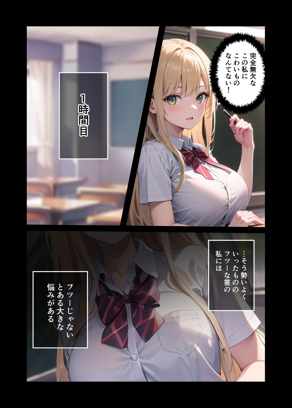 サンプル画像2:完全無欠の女子校生、実は変態オナニー中毒JKでした。(みーすたじお) [d_414090]