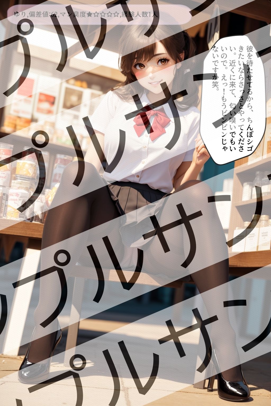 サンプル画像3:優等生の制服パンストJKのパンチラ vol.1(あらぶるま18＋（二次元）) [d_414127]