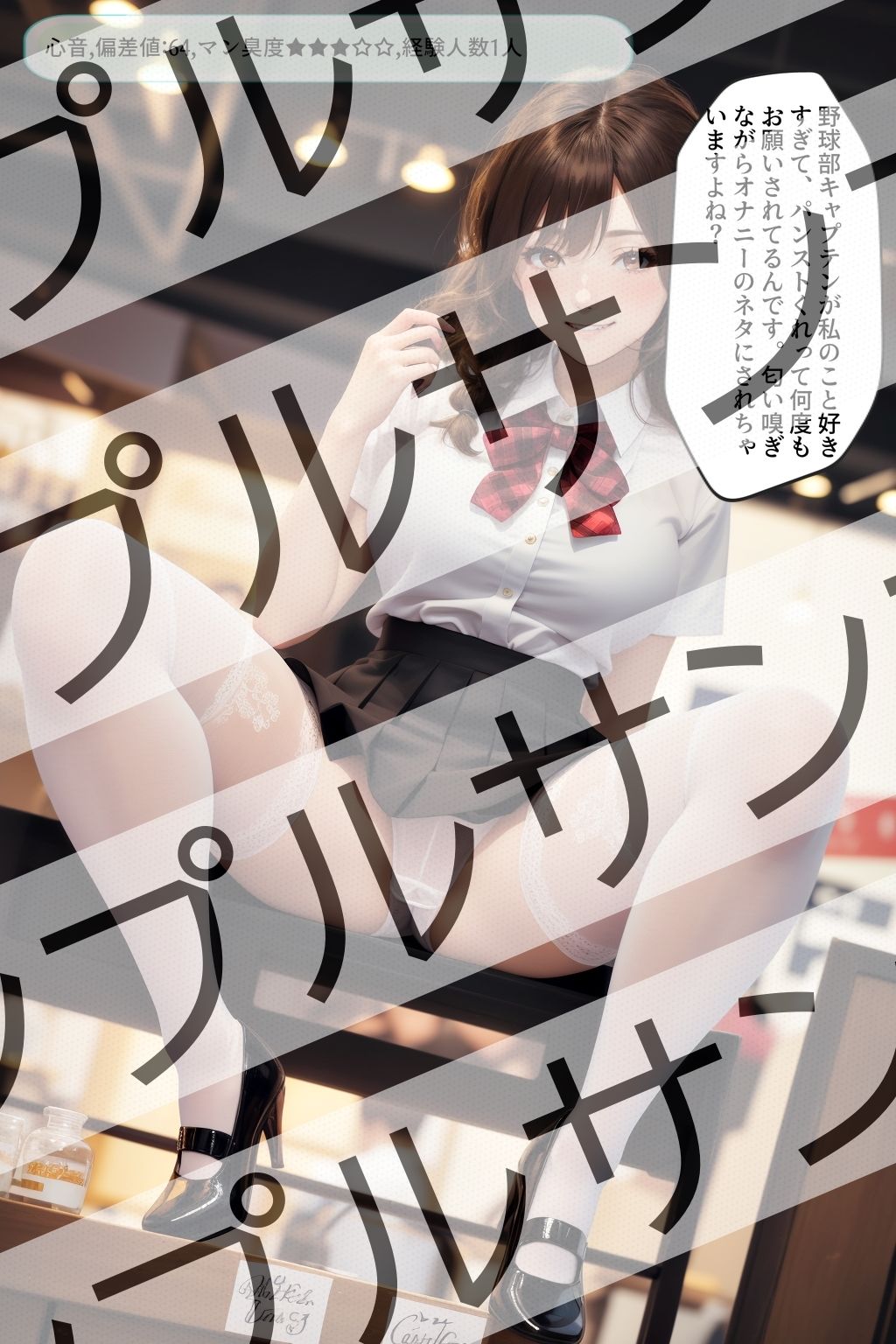 サンプル画像4:優等生の制服パンストJKのパンチラ vol.1(あらぶるま18＋（二次元）) [d_414127]