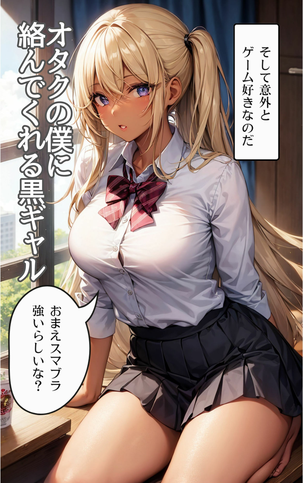 サンプル画像1:黒ギャルがオタクに優しいはマジだった(ちぐはぐくりえいと) [d_414307]