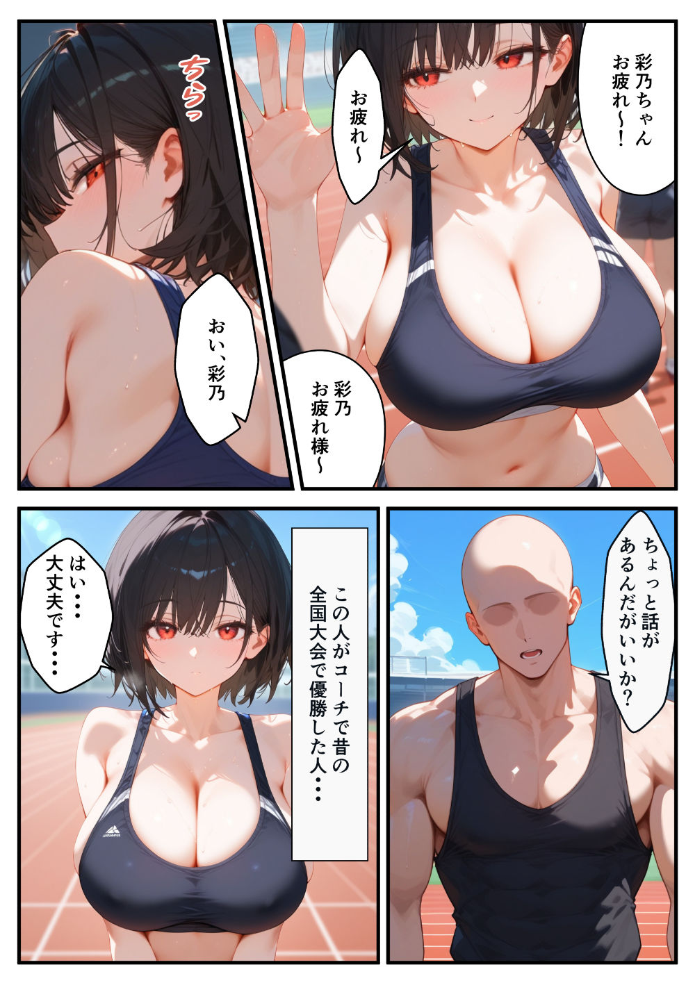 サンプル画像3:陸上女子の彼女が寝取られる話(るに) [d_414925]