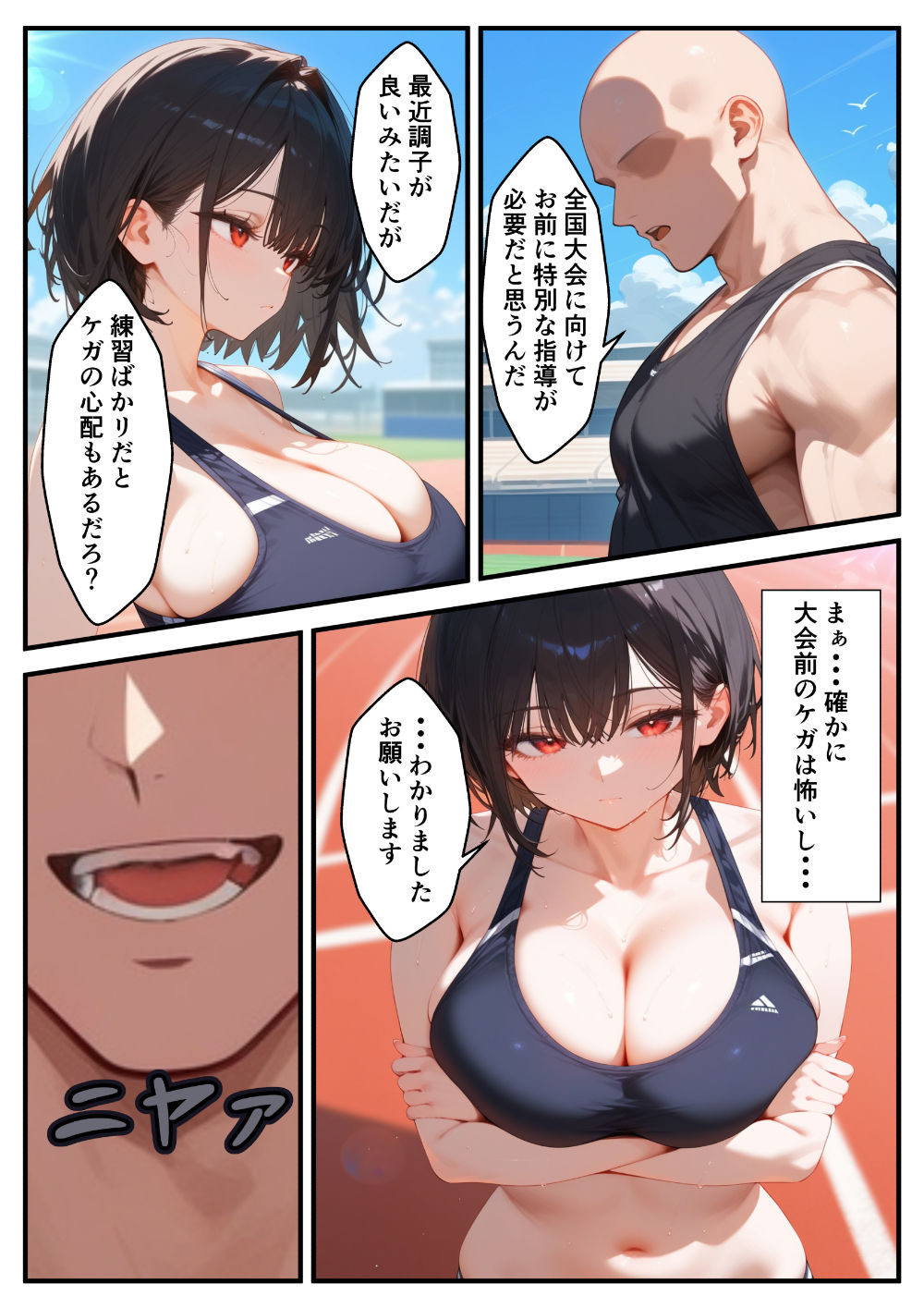 サンプル画像4:陸上女子の彼女が寝取られる話(るに) [d_414925]