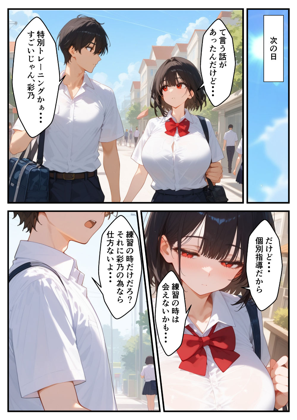 サンプル画像5:陸上女子の彼女が寝取られる話(るに) [d_414925]