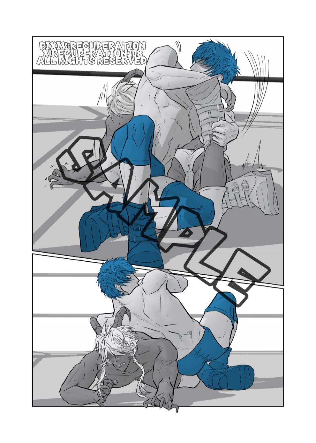 サンプル画像2:【ゲイ向け】魔王様×元勇者×魔王様 いちゃラブ新婚ふぁいと（2）(marshmallow_strawberry) [d_417982]