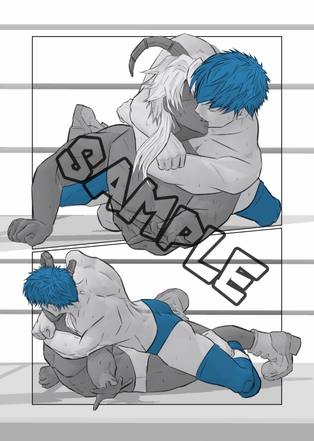 サンプル画像3:【ゲイ向け】魔王様×元勇者×魔王様 いちゃラブ新婚ふぁいと（2）(marshmallow_strawberry) [d_417982]